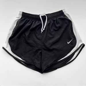 Nike Dri-Fit Tempo Black & White Running Shorts | Medium